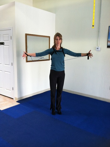 Pilates standing exercise image